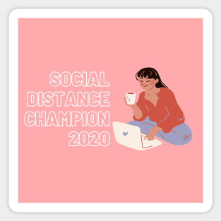 Social Distance Champion 2020 Sticker